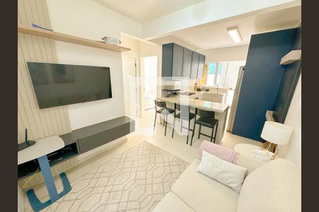 Sala de TV de apartamento para alugar com 3 quartos, 56m² em Ingleses do Rio Vermelho, Florianópolis