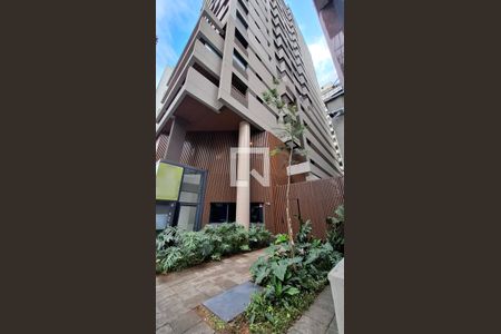 Fachada do Prédio de kitnet/studio para alugar com 1 quarto, 22m² em Jardim Paulista, São Paulo