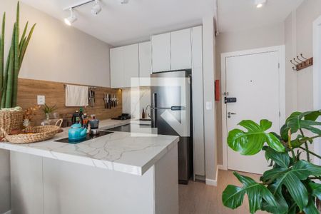 Cozinha  de apartamento para alugar com 1 quarto, 48m² em Centro, Florianópolis