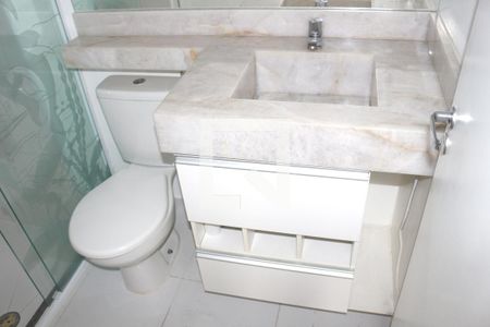 Banheiro Social de apartamento à venda com 2 quartos, 63m² em Osvaldo Cruz, São Caetano do Sul