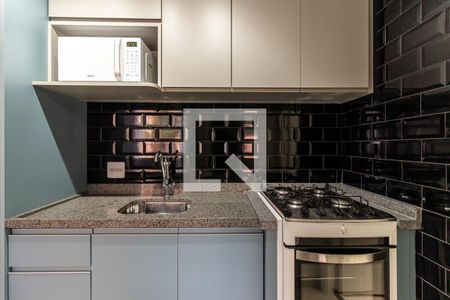 Cozinha de apartamento para alugar com 1 quarto, 24m² em Vila Buarque, São Paulo