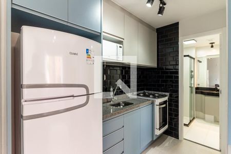 Cozinha de apartamento para alugar com 1 quarto, 24m² em Vila Buarque, São Paulo