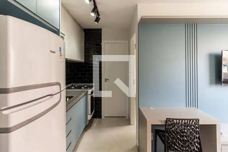 Cozinha de apartamento para alugar com 1 quarto, 24m² em Vila Buarque, São Paulo