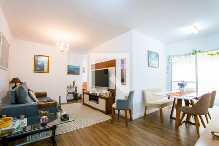 Sala de apartamento à venda com 3 quartos, 97m² em Vila Scarpelli, Santo André