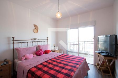 Quarto 1 - Suíte de apartamento à venda com 3 quartos, 97m² em Vila Scarpelli, Santo André