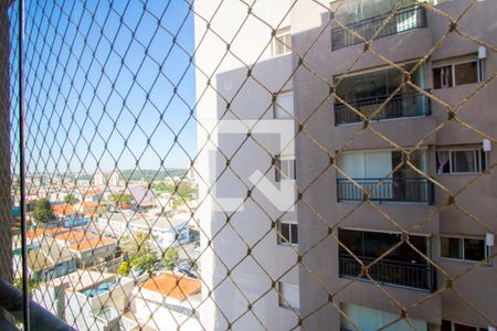 Vista da varanda de apartamento à venda com 3 quartos, 97m² em Vila Scarpelli, Santo André