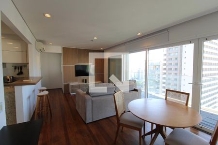 Sala de apartamento para alugar com 1 quarto, 85m² em Vila Olímpia, São Paulo