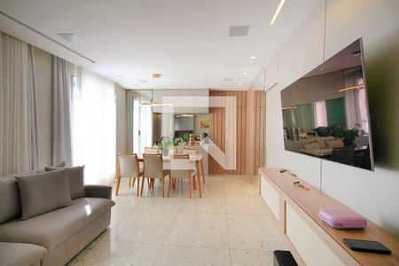 Sala de apartamento à venda com 3 quartos, 180m² em Santo Antônio, Belo Horizonte