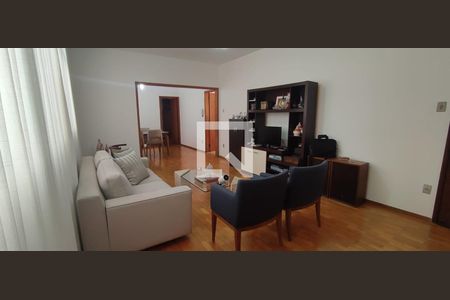 Sala  de apartamento à venda com 4 quartos, 155m² em Funcionários, Belo Horizonte