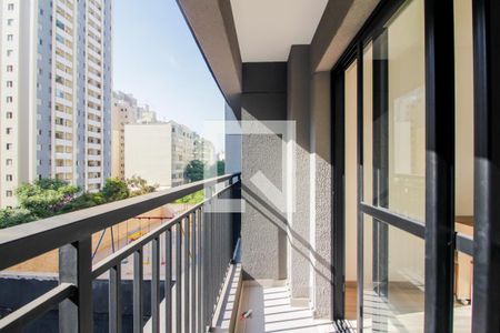 Studio para alugar com 26m², 1 quarto e sem vaga Studio para alugar com 26m², 1 quarto e sem vagaVaranda