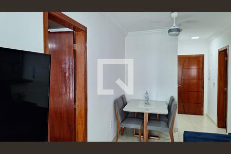 Sala de apartamento para alugar com 1 quarto, 56m² em Vila Caiçara, Praia Grande