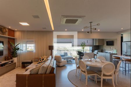 Sala de apartamento à venda com 3 quartos, 130m² em Swiss Park, Campinas