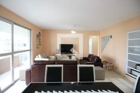 Sala de apartamento para alugar com 3 quartos, 220m² em Vila Alzira, Guarujá