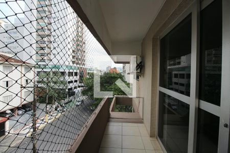 Varanda de apartamento para alugar com 3 quartos, 220m² em Vila Alzira, Guarujá