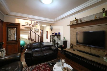 Sala de casa à venda com 3 quartos, 192m² em Vila Humaitá, Santo André