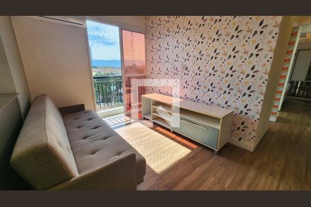 Sala de apartamento para alugar com 1 quarto, 56m² em Encruzilhada, Santos