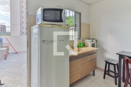 Studio - Quarto e Cozinha de kitnet/studio para alugar com 1 quarto, 20m² em Vila Gomes, São Paulo