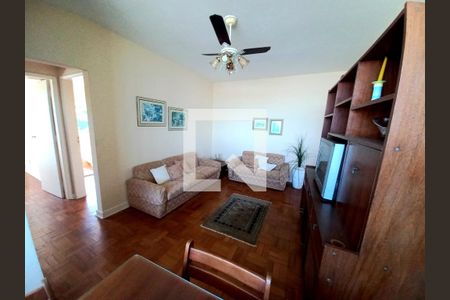 Sala de apartamento para alugar com 2 quartos, 85m² em Itararé, Santos