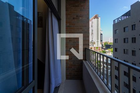Varanda da Sala de apartamento à venda com 1 quarto, 24m² em Jardim das Acácias, São Paulo
