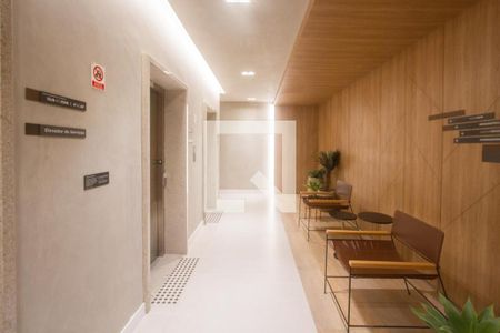Hall Social de apartamento à venda com 1 quarto, 24m² em Jardim das Acácias, São Paulo