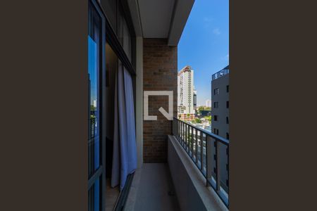 Varanda da Sala de apartamento à venda com 1 quarto, 24m² em Jardim das Acácias, São Paulo
