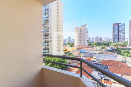 Varanda da Sala de apartamento à venda com 1 quarto, 51m² em Brooklin Novo, São Paulo