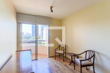 Sala de apartamento à venda com 1 quarto, 51m² em Brooklin Novo, São Paulo