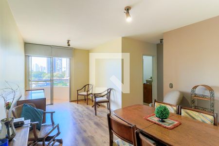 Sala de apartamento à venda com 1 quarto, 51m² em Brooklin Novo, São Paulo