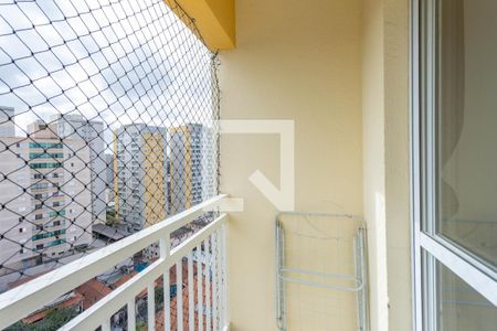 Varanda da sala  de apartamento à venda com 2 quartos, 50m² em Centro, Diadema