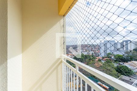 Varanda da sala  de apartamento à venda com 2 quartos, 50m² em Centro, Diadema