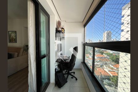 Varanda da Sala de apartamento à venda com 2 quartos, 67m² em Vila Clementino, São Paulo