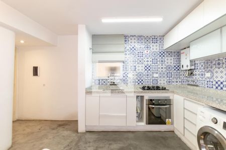 Cozinha de apartamento para alugar com 1 quarto, 44m² em Vila Nova Conceição, São Paulo