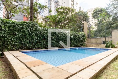 Área comum - Piscina de apartamento para alugar com 1 quarto, 44m² em Vila Nova Conceição, São Paulo