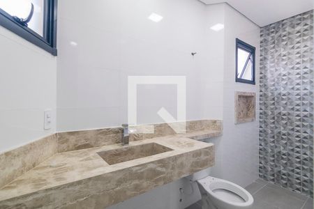 Banheiro da Suite de apartamento à venda com 2 quartos, 138m² em Parque das Nações, Santo André