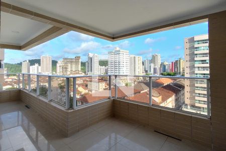 Sacada de apartamento para alugar com 3 quartos, 104m² em Canto do Forte, Praia Grande