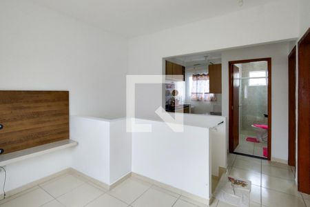 Sala  de casa de condomínio para alugar com 2 quartos, 51m² em Ocian, Praia Grande
