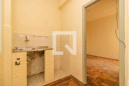 Cozinha de kitnet/studio à venda com 1 quarto, 30m² em Centro Histórico, Porto Alegre