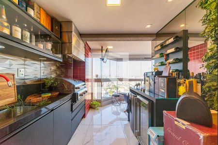 Varanda da Sala de apartamento à venda com 3 quartos, 91m² em Vila Assunção, Santo André