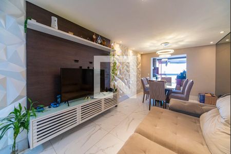 Sala de apartamento à venda com 3 quartos, 91m² em Vila Assunção, Santo André