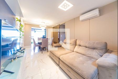 Sala de apartamento à venda com 3 quartos, 91m² em Vila Assunção, Santo André