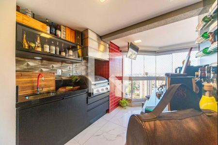 Varanda da Sala de apartamento à venda com 3 quartos, 91m² em Vila Assunção, Santo André