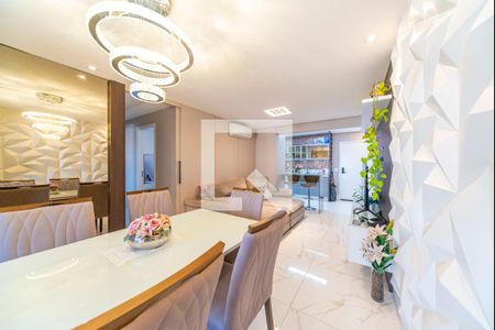 Sala de apartamento à venda com 3 quartos, 91m² em Vila Assunção, Santo André