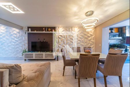 Sala de apartamento à venda com 3 quartos, 91m² em Vila Assunção, Santo André