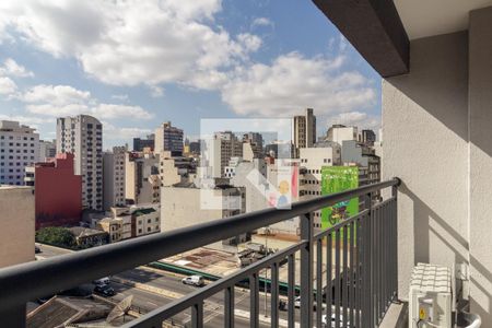 Varanda de kitnet/studio para alugar com 1 quarto, 28m² em Vila Buarque, São Paulo