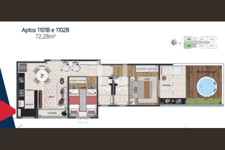 Apartamento à venda com 2 quartos, 52m² em Caiçaras, Belo Horizonte