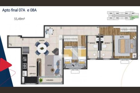 Apartamento à venda com 2 quartos, 52m² em Caiçaras, Belo Horizonte