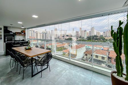 Varanda gourmet de apartamento à venda com 3 quartos, 165m² em Vila Regente Feijó, São Paulo