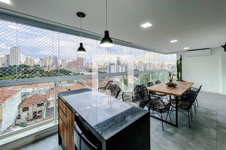 Varanda gourmet de apartamento à venda com 3 quartos, 165m² em Vila Regente Feijó, São Paulo