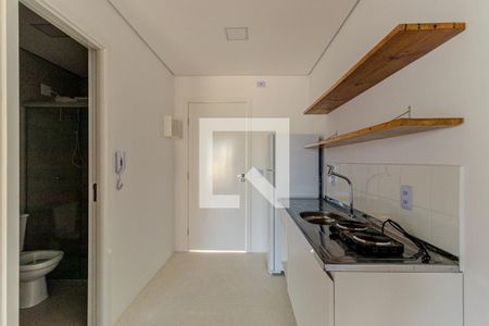 Cozinha de apartamento para alugar com 1 quarto, 24m² em República, São Paulo