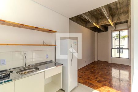 Sala e Cozinha de apartamento para alugar com 1 quarto, 33m² em República, São Paulo